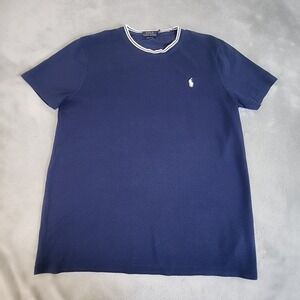 Polo Ralph Lauren Shirt Mens Large Blue Custom‎ Slim Fit Casual Preppy
